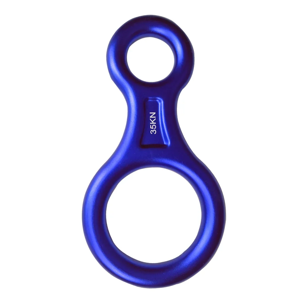35KN Rigging Plate Figure 8 Shape Descender Rock Climbing Rappelling Belay Device Caving Rescue Canyoning 2