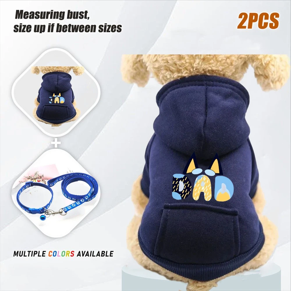 2PCS 부드럽고 따뜻한 강아지 옷 겨울 패딩 강아지 고양이 코트 재킷 소형 중형견 치와와 프렌치 불독 조끼 애완동물 의류