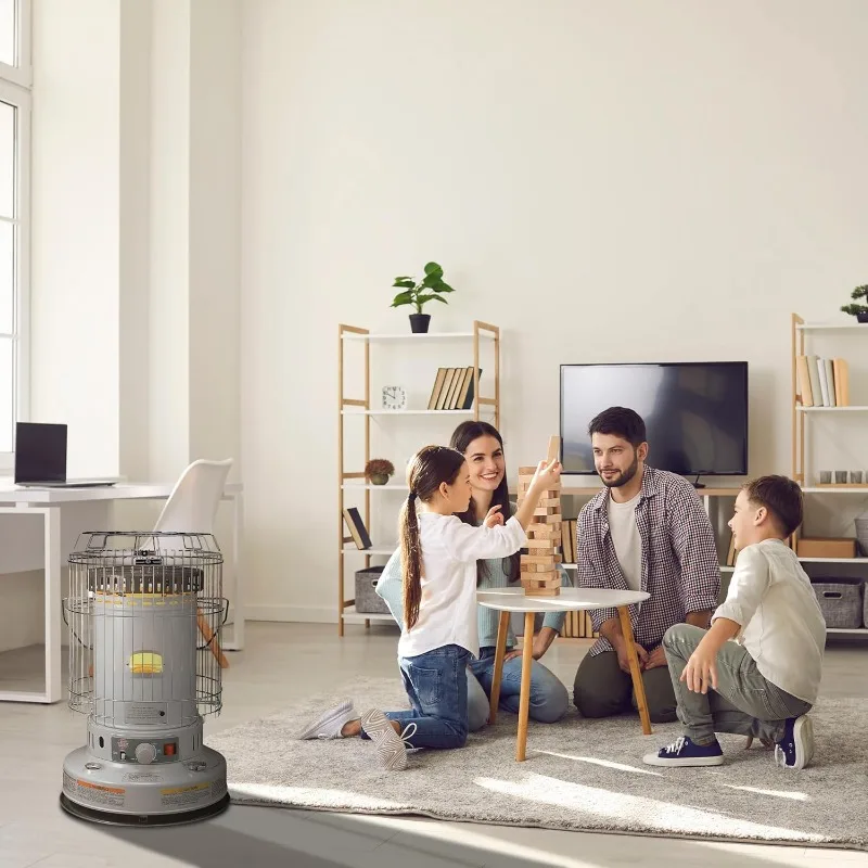 Kero World KW-24G Indoor Kerosene Heater, Large, Gray 5