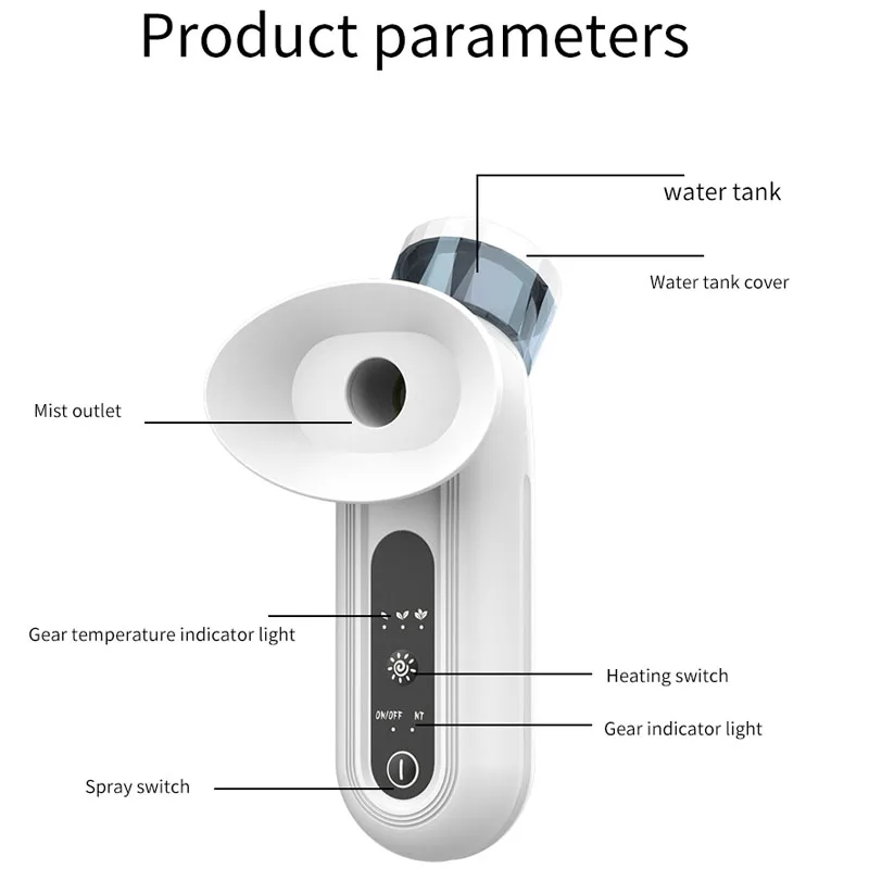 جهاز تدليك العين الكهربائي مع ضغط نانو ساخن ومرطب،...