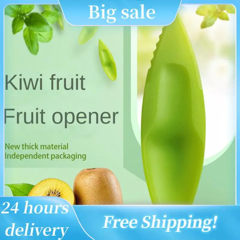 Set Di Plastica Kiwi Cucchiaio 11.5*3Cm 2 In 1 Kiwi Dig Cucchiaio Scoop Candy Color Fruit Knife Affettatrice Pelapatate Cutter