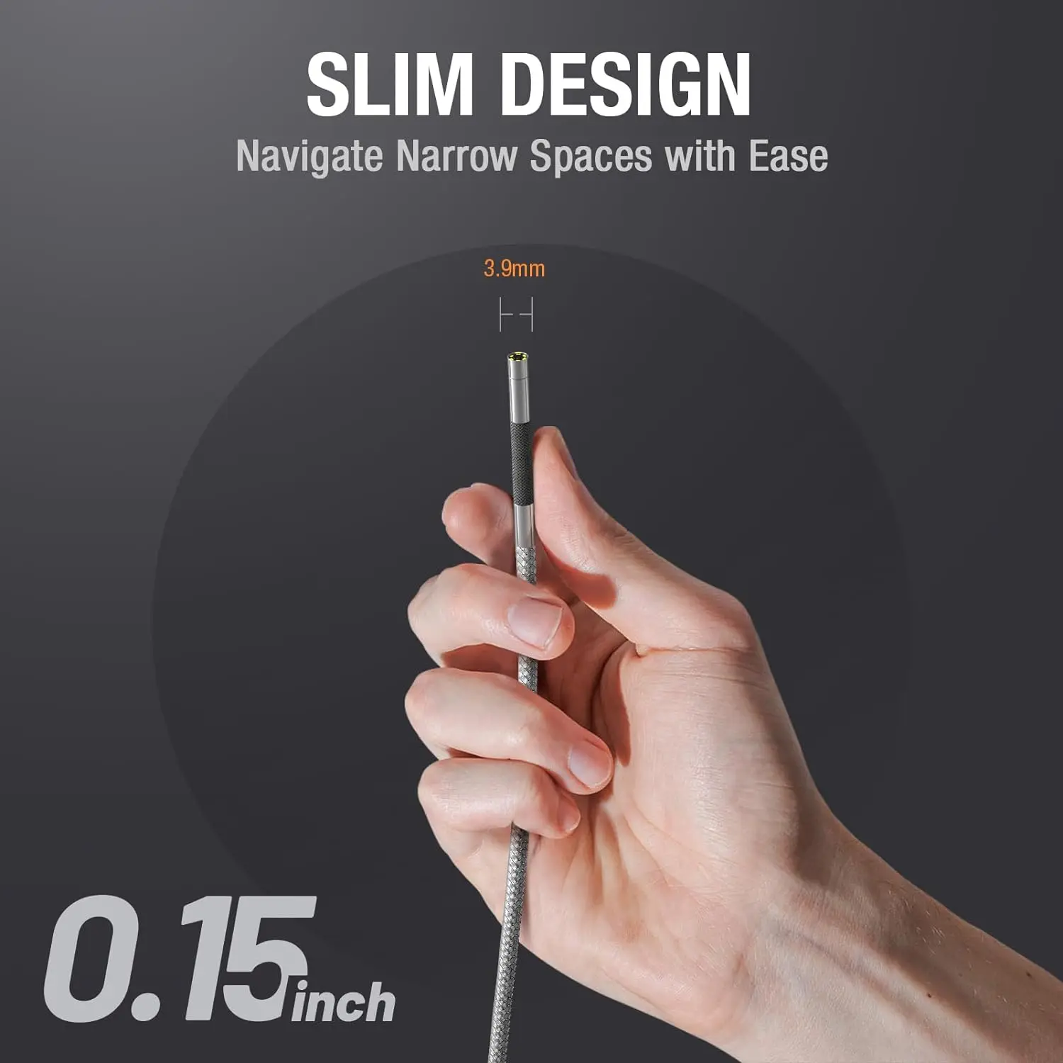 TESLONG TD500 3.9MM Lens Articulating Borescope 1080P 5 Inch IPS Screen Two Way 360&deg; Steering Endoscope Camera with WIFI inspection camera mini endoscope camera