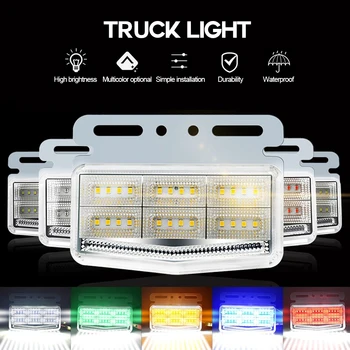 트럭 사이드 마커 표시기, 42LED 슈퍼 브라이트, 방수 위치 램프, 오프로드 트럭 트레일러용 범용, 24V