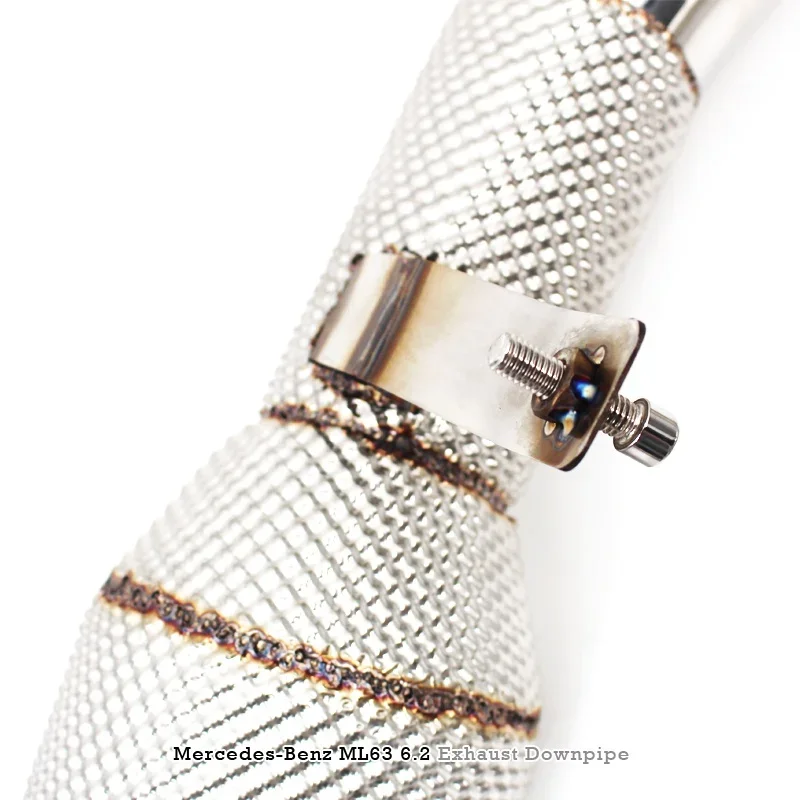 Head Section High flow Pipes branch downpipe Exhaust Pipe with catalyst For Mercedes-Benz ML63 AMG 6.2L