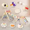 Pikler Triangle Set With Cushion, 5 In 1 Montessori Foldable Climbing Set, Climbing Indoor Playground Set For Toddlers, Wooden C 2