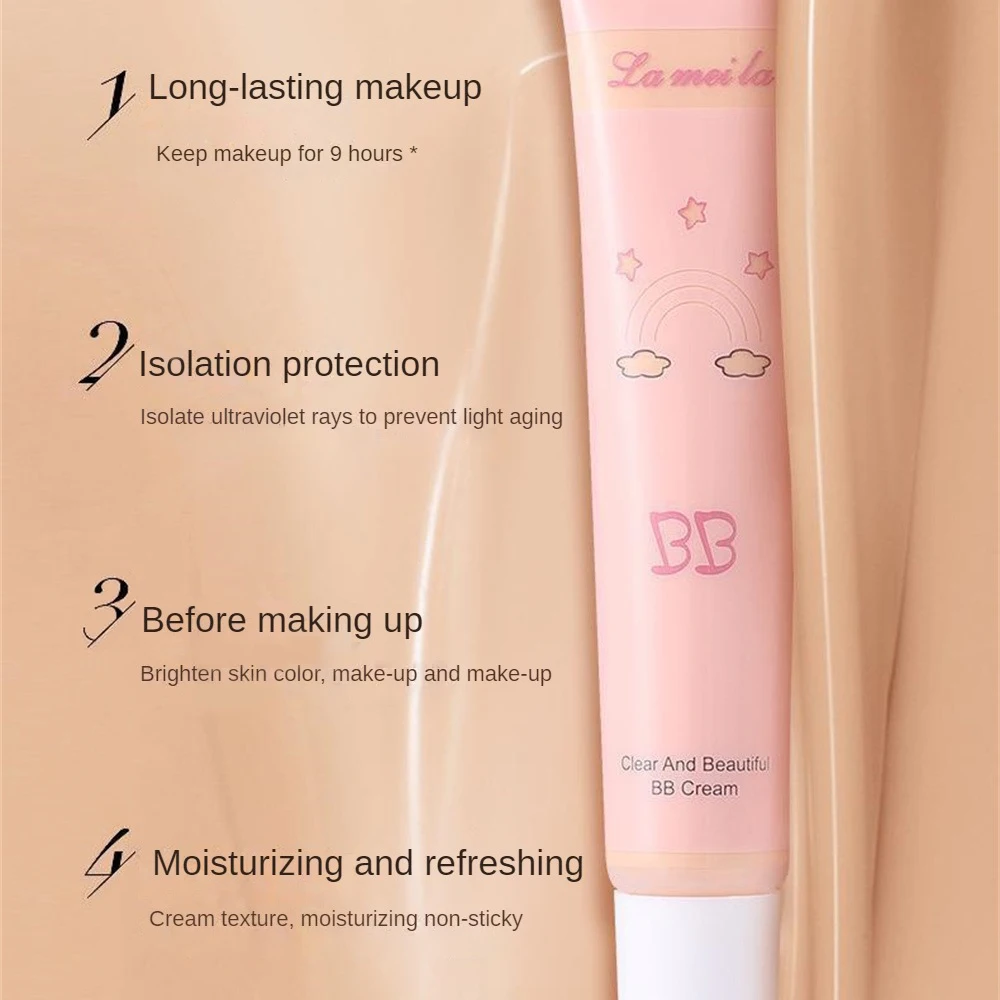 Refreshing BB Cream Long Lasting Moisturizing Foundation Cream Natural Facial Isolation Whitening Cover Acne Spot Cosmetics 4