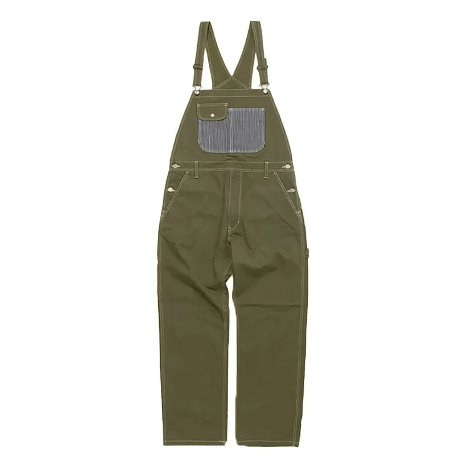 Men's Classic Denim Bib Overalls with Tool Pockets