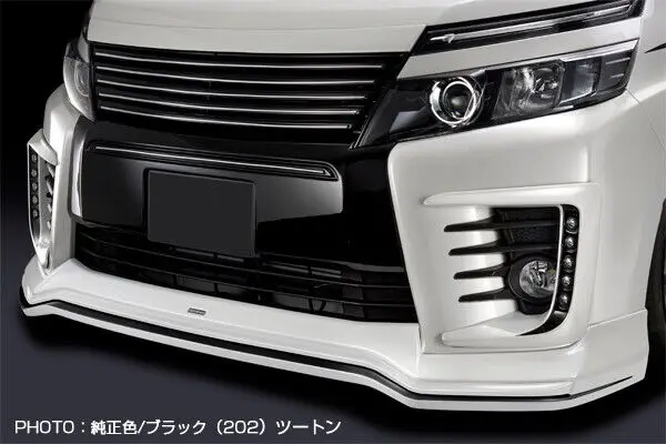 

For Voxy ZS 80 Zenki 2014-2017 SBL Type Carbon Fiber Front Lip (Pre-facelift) Bumper Splitter Body Kit