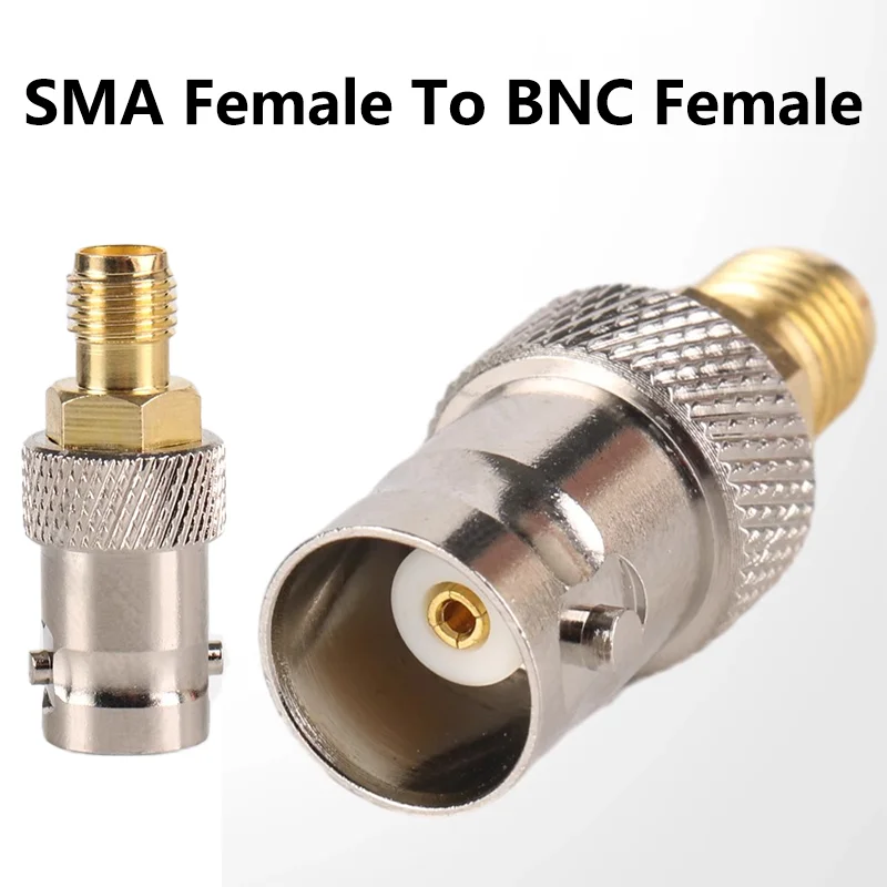 5/20PCS SMA Female Jack to BNC Female Jack Connector Adapter RF Coaxial cable Converter Straight New For Wireless LAN Devices