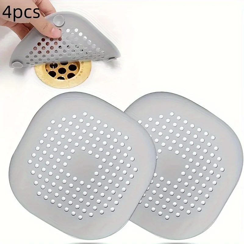 Sewer Suction Cup Floor Drain Mat Kitchen Bathroom Anti Clogging Hair Filter floor drain mat hair drain filter floor drain filter floor drain hair filter floor drain hair catcher drain hair catcher