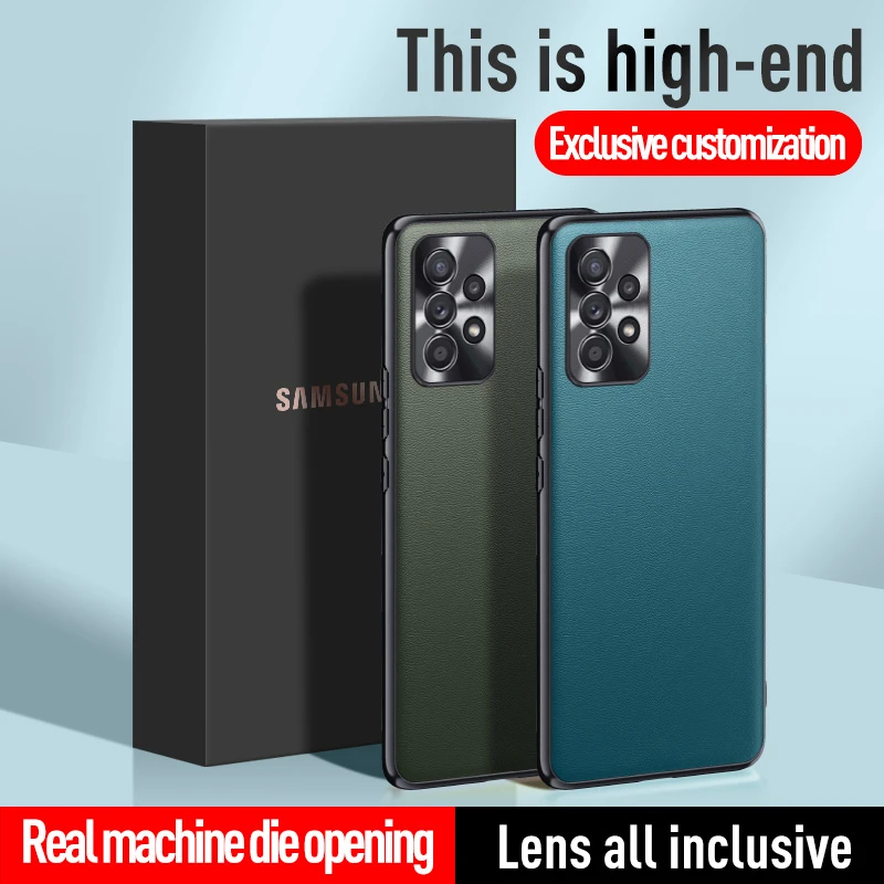 

For Samsung Galaxy A23 4G A32 4G 5G A32 Lite A33 5G Metal Lens protection Phone case Fall prevention Plain skin Cover