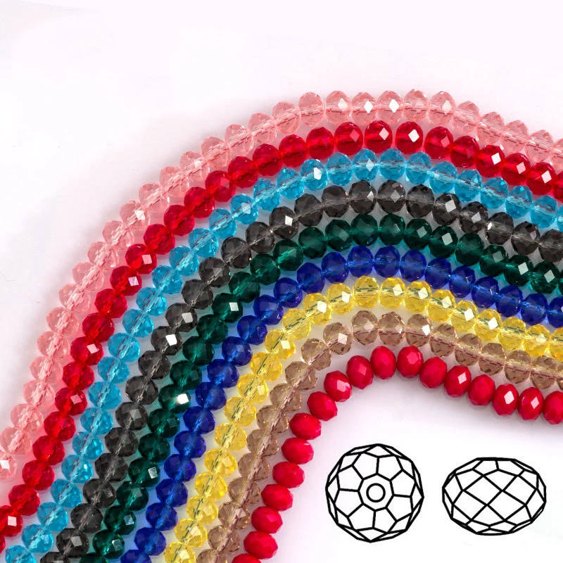 3/4/6/8mm Beads To Make Bracelets Glitter Rhinestones For Needlework Glass Beads For Jewelry Making Needlework Crystals Stones glass beads,stone beads,sewing stones