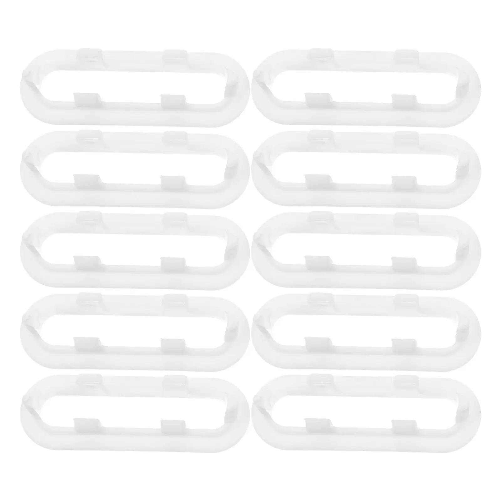 싱크대 장 화이트 오버플로우 플레이트 10개, 욕실 및 주방 세면대의 막힘 방지용 오버플로우 커버 인서트