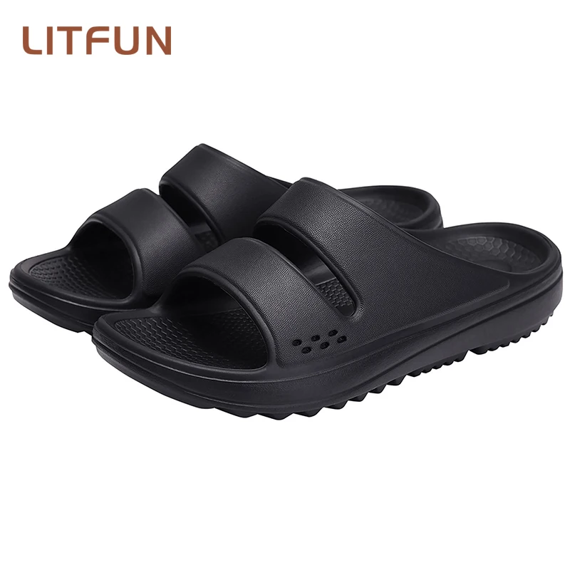 Litfut Cloud Slippers Women Summer Men's Arch Support Design Non Slip Flip Flops Indoor Beach Soft Bottom Massage Casual Slipper summer soft bottom slipper indoor and outdoor couples home thick bottom women hamily bath with cool slippers