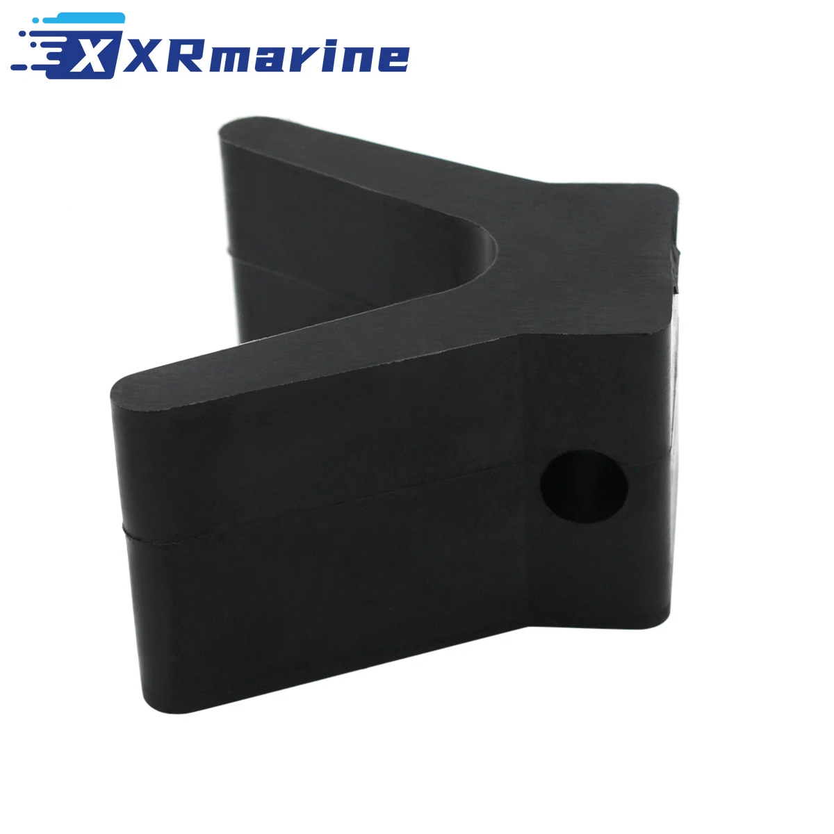 2 Inch Mounting Width Boat Trailer Black Molded Rubber V Bow Stop boat trailer bow stop