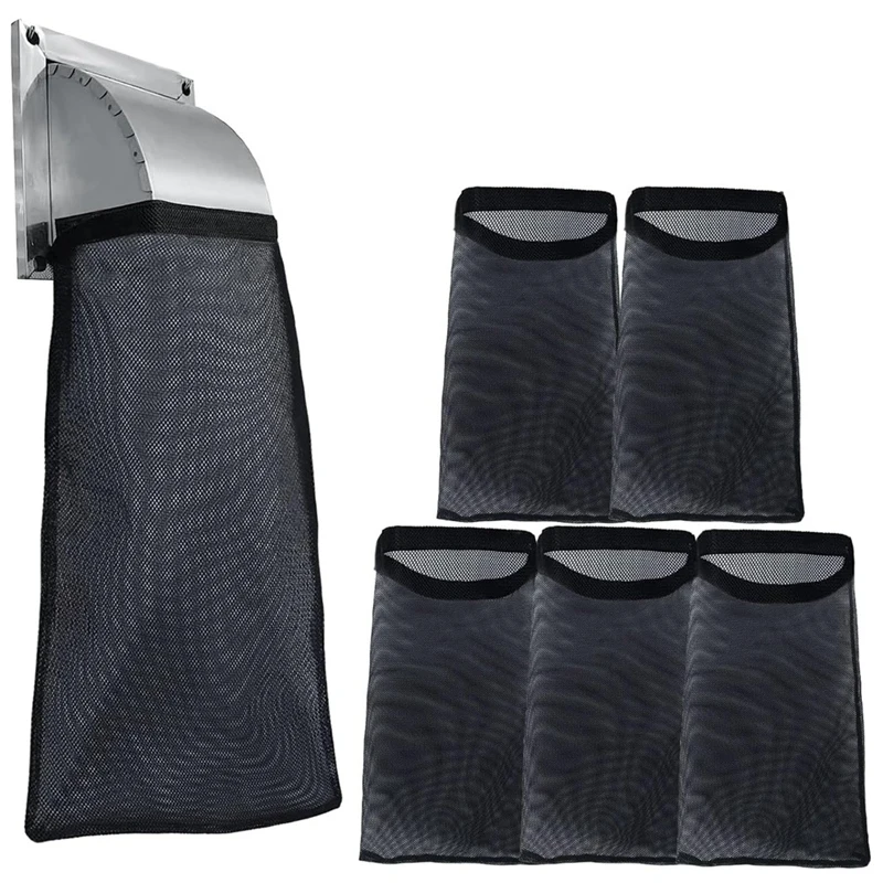 6Pack Dryer Vent Lint Bags Lint Traps Dust Bag For Outdoor Dryer Vents Capturing And Dust Easy To Use About 39 X 25Cm