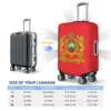 Custom Kingdom Of Morocco Travel Luggage Cover Washable Moroccan Patriotic Suitcase Cover Protector Fit 18-32 Inch 6