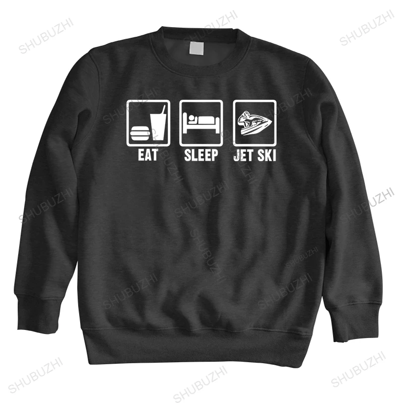 

Cotton hoodies Men Crew Neck Tops New fashion sweatshirt EAT SLEEP JET SKI brand fall top unisex streetwear hoodie for boys