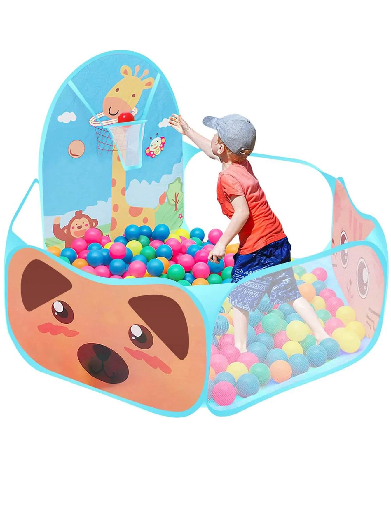 1 Piece 120cm Large Cartoon Animal Pattern Basketball Pool Without Ball