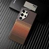 Luxury Carbon Fiber Texture MagSafe Case For Samsung Galaxy S25 S24 S23 Ultra Plus Wireless Charging Alloy Lens Shockproof Cover 2