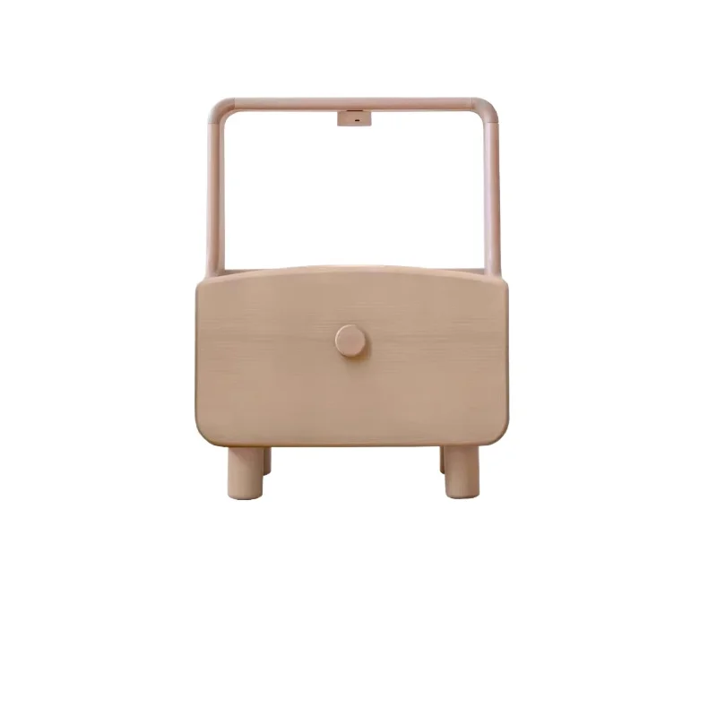 **Solid wood bedside table Simple birch storage cabinet Locker Children's small apartment