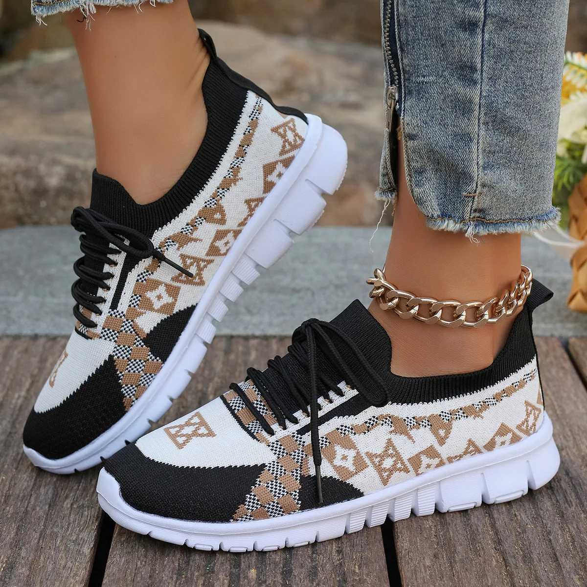 2025 New Sneakers Women Shoes Large Size Flying Sports Women Shoes Fashion Comfortable Running Shoes Zapatos De Mujer