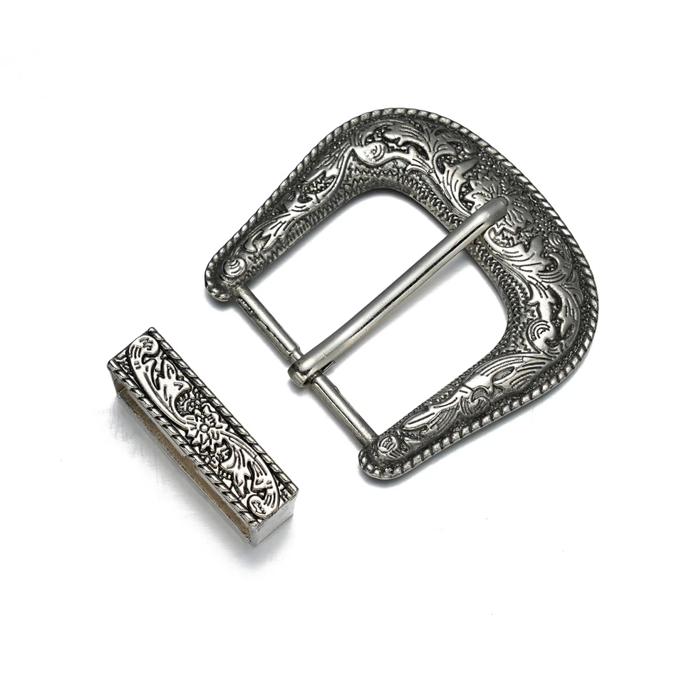 Lot De 10 Boucles De Ceinture Western Argent Antique - 25mm - Craft By Universal