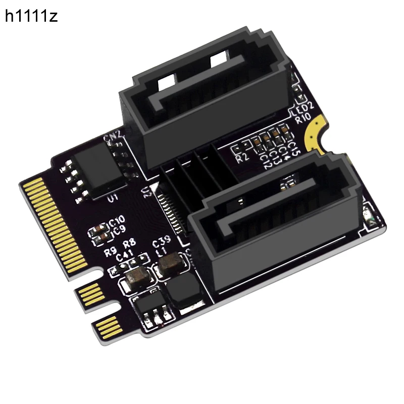 para Adaptador Sata Wifi M.2 Chave a Mais e para Portas Sata3.0 Cartão de Expansão Riser Sata3 6gb m2 2230 Pcie3.0 Largura de Banda para Sata Ssd Hdd M.2