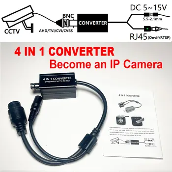 Mini Telecamera di Sicurezza CCTV 1080P AHD CVI TVI CVBS, Convertitore 4 in 1 per Sistema di Videosorveglianza IP