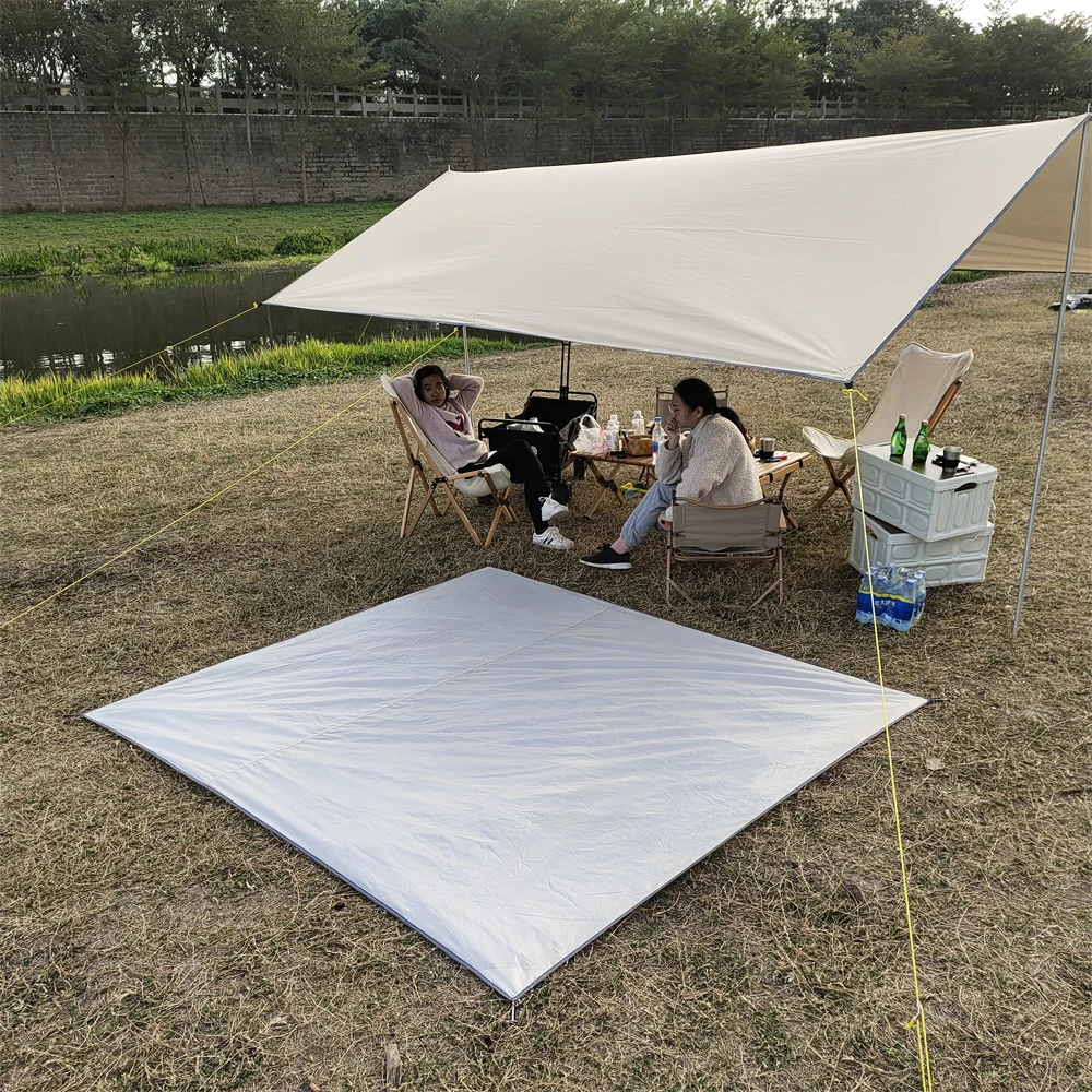 Tent Footprint Outdoor Camping Portable Folding Waterproof Tent Ground Sheet Ultralight Pocket Picnic Mat Windproof Stakes camping mat,picnic mat