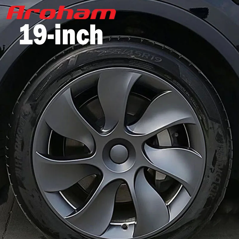 Aroham 19inch Whirlwind Hubcap For Tesla Model Y 2020 2021 2022 Wheel