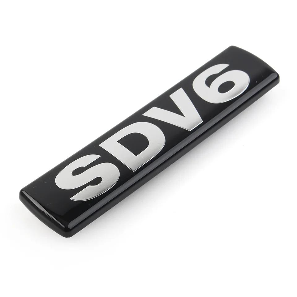 Genuine Land Rover Boot Badge For Discovery 4 (L319) - Black & Silver Logo, Part #DAH500330