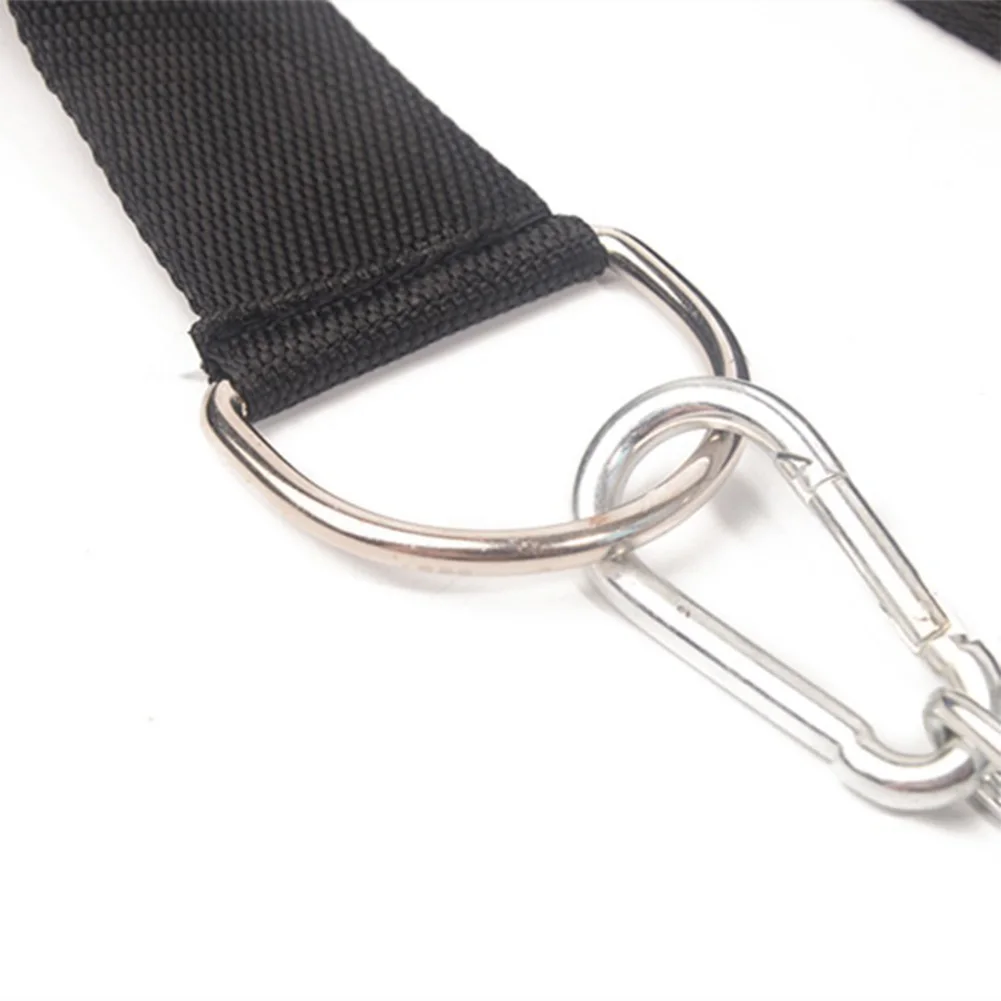 Exercise Strap Adjustable Gym Fitness Weight Bearing Cap Neck Harness with Steel Chain Neck Muscle Power Training