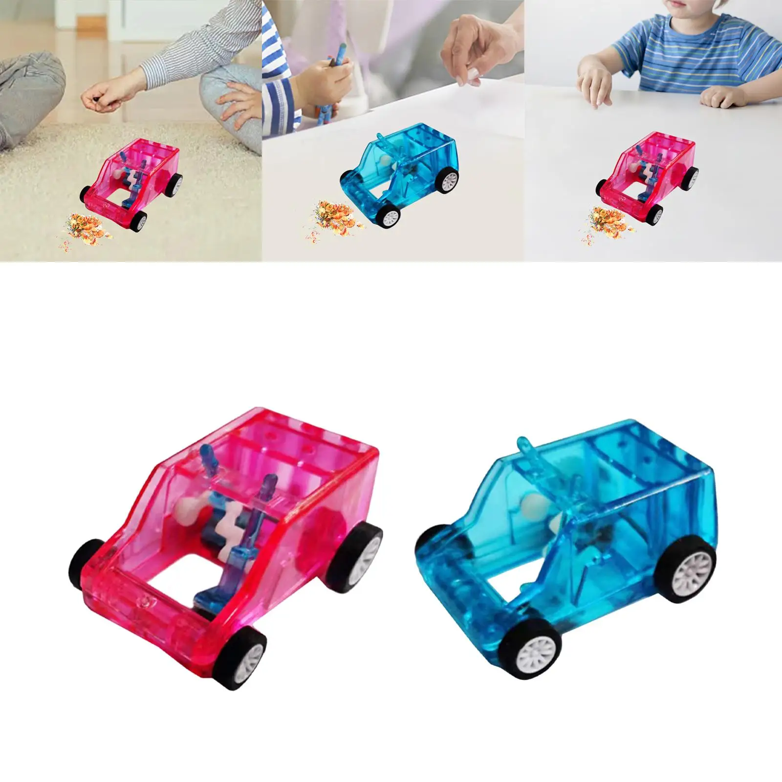 Mini Desktop Cleaning Car, Best Gifts Confetti Sweeper ,Dust Cleaning Tool Portable Reusable for Desktop Home, Office Keyboard