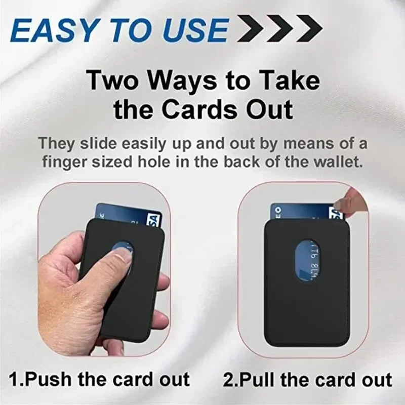 Magnetic Wallet Card Holder for Magsafe IPhone 15 14 13 Pro Max