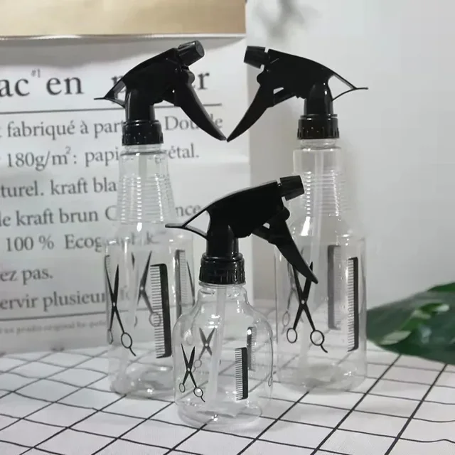 500ML Hairdressing Spray Bottle Salon Barber Hair Tools Water Sprayer Transparent Make-up Style Portable Plastic Spray Bottles