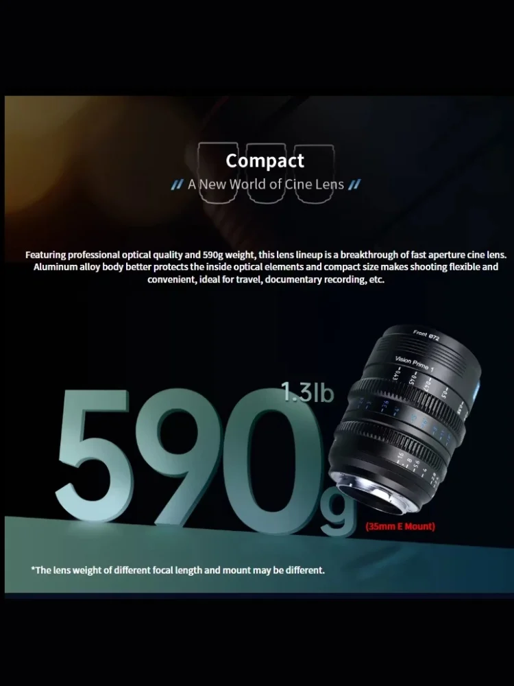 시루이 T1.4 VP1 24mm 35mm 50mm VP-1 비전 프라임 풀프레임 시네 렌즈 블랙 그레이 (E, L, Z, RF 마운트 호환) PK 시루이 T1.2 F1.2 PK ♩ 1.33X