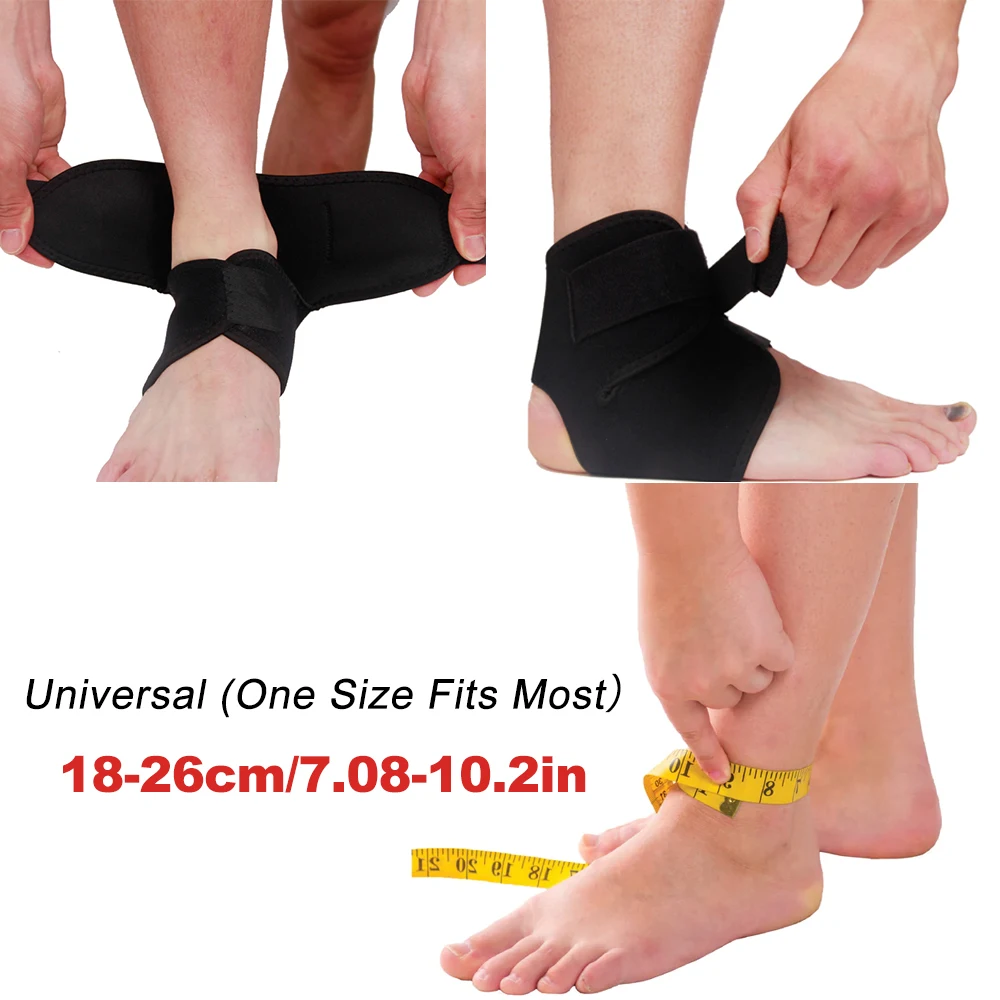 1Pcs Ankle Support Brace for Women Men Ankle Compression Sleeve Adjustable Strap Breathable Ankle Wrap for Arthritis Sprain