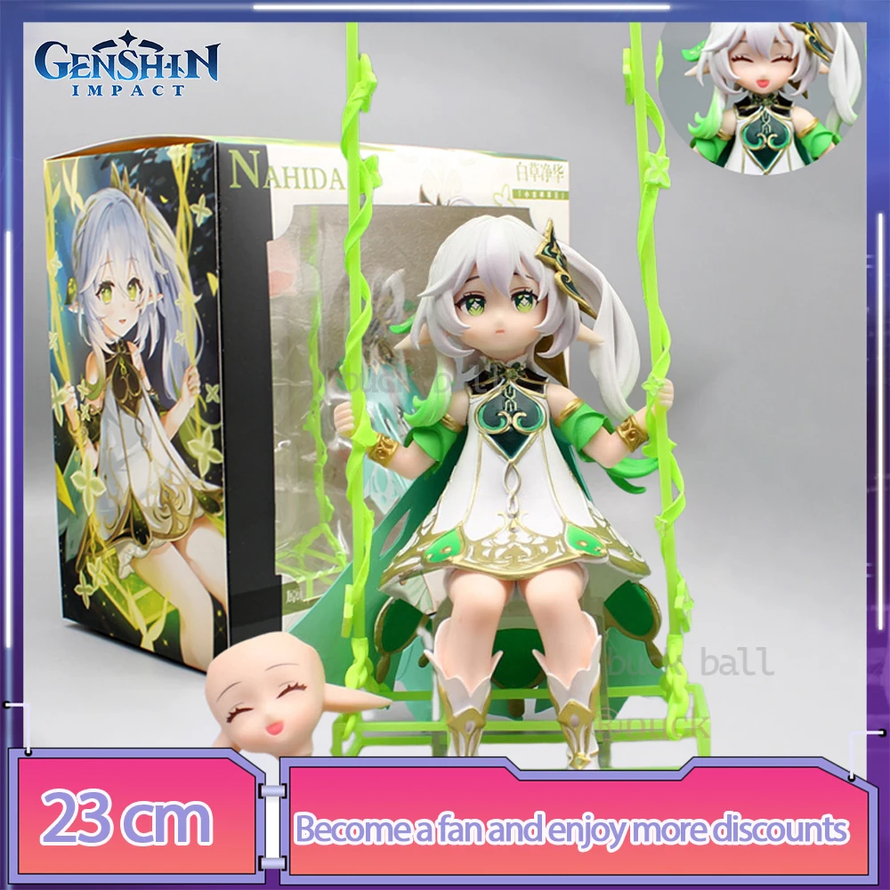 

23cm Genshin Impact Figure Nahida Dendro Archon Figure Anime Action Figurine Model Collection Decoration Toy Doll Gift
