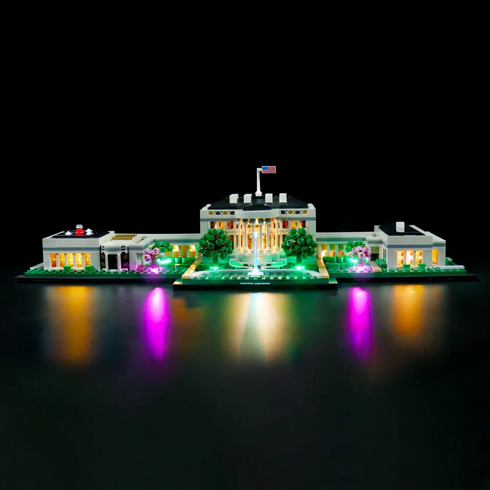 

Compatible with 21054 Architectural Series US White House LED Lights (LED Lights Only, Building Block Models Not Included)