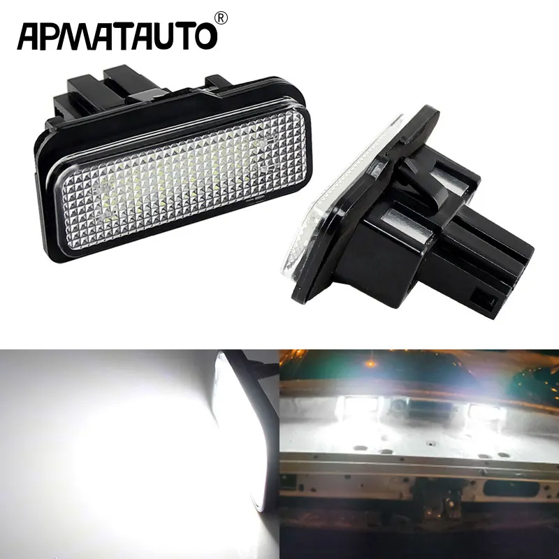 CANBUS LED Number Plate License Plate Lights For Mercedes E-Class W211 - Cold White, 12 SMD, Error-Free