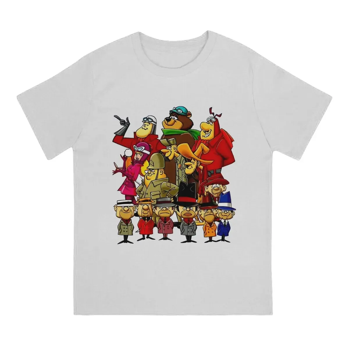 Wacky Races Anni '60 Cartoon Cartoon Team Tshirt Graphic Men Poliestere Top Vintage Homme Summer Streetwear Harajuku T Shirt