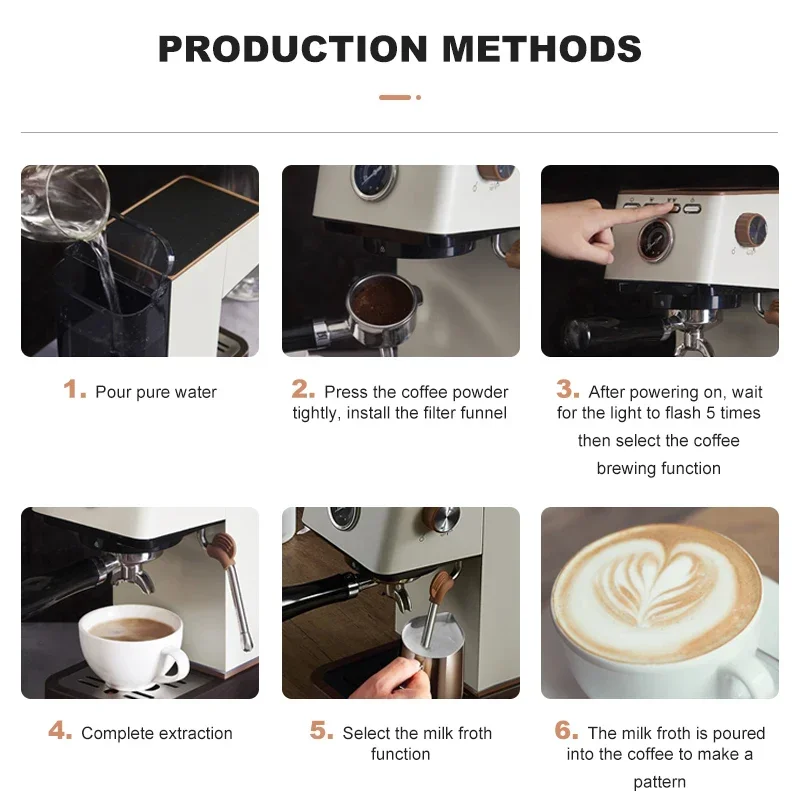 Classic Italian Coffee Machine Espresso Coffee 2 in 1 Espresso and Drip Capsule Fully Automatic Cafetera Maker
