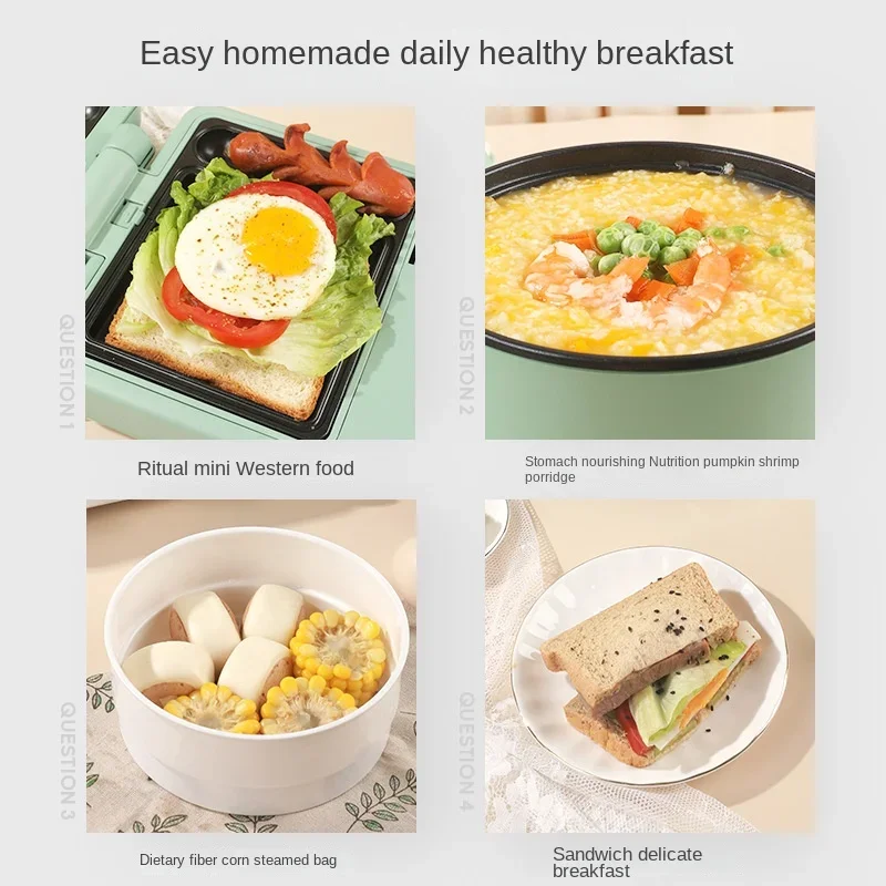 Small Household Waffle Maker, Toaster, Press Toaster, Multifunctional Sandwich Breakfast Machine Roti Maker