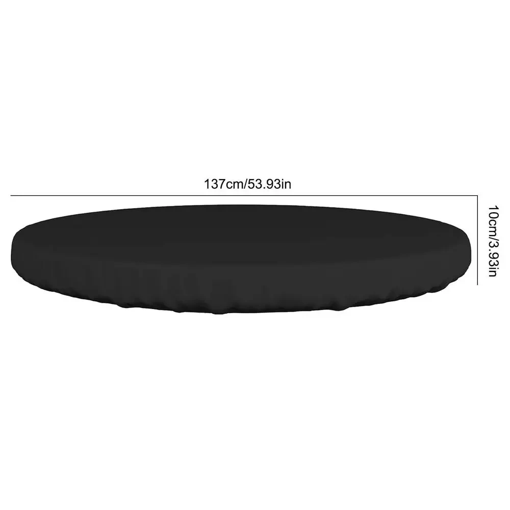 Waterproof Outdoor Round Table Cover - Durable Oxford Fabric Patio Furniture Protection