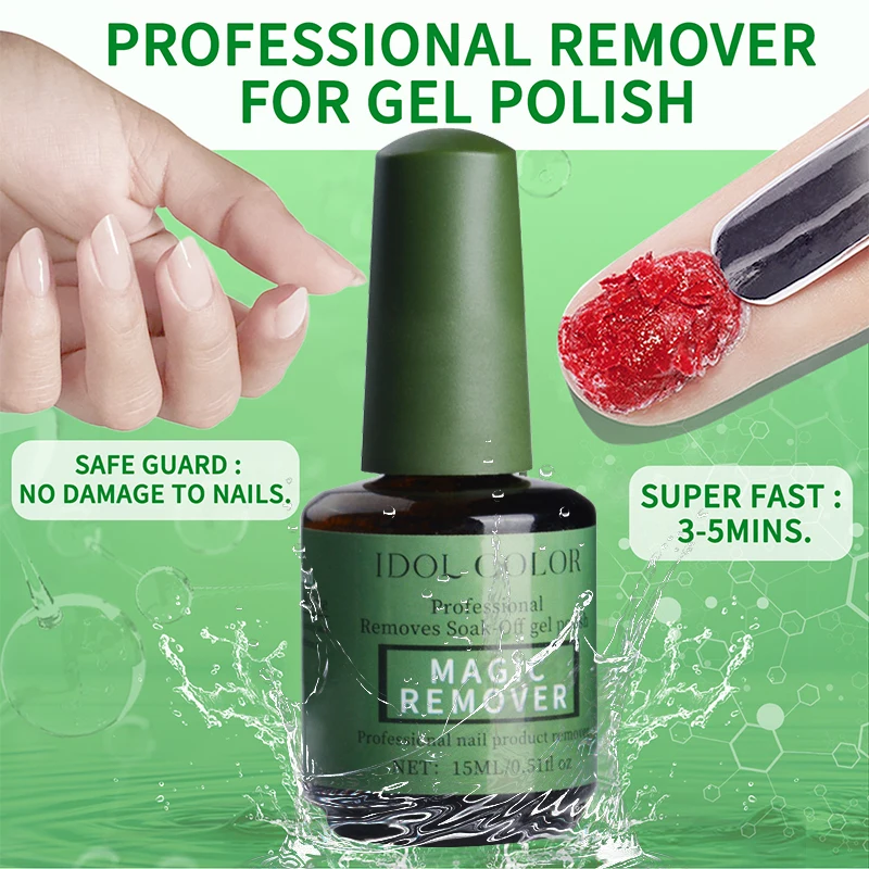 15ml Burst Remove Gel Magic Remover Nail Gel Polish Fast Gentle Clean Nail Degreaser For Semi Permanent UV Mancure Art nail polish remover,nail gel remover,nail debonder