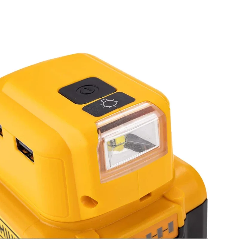 Substituição Original Dcb090 Conversor da Fonte de Alimentação para Dewalt 20v Max 18v Bateria Adaptador com Usb Duplo dc 12v Conduziu a Luz do Trabalho a - Image 5