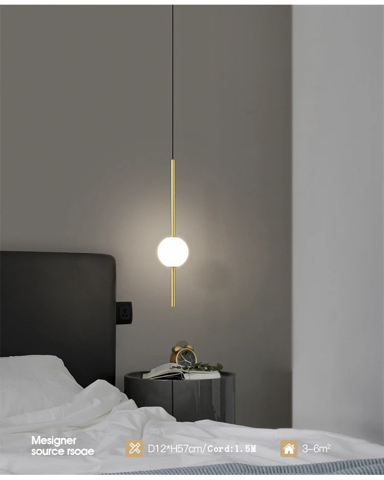 Fumi Gold Elegant Pendant Light in Room
