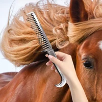 Horse Comb Mane Tail Pulling Comb Metal Horse Grooming Comb Tool Long Hair Short Hair Massage Comb Horse Riding Equipment 1