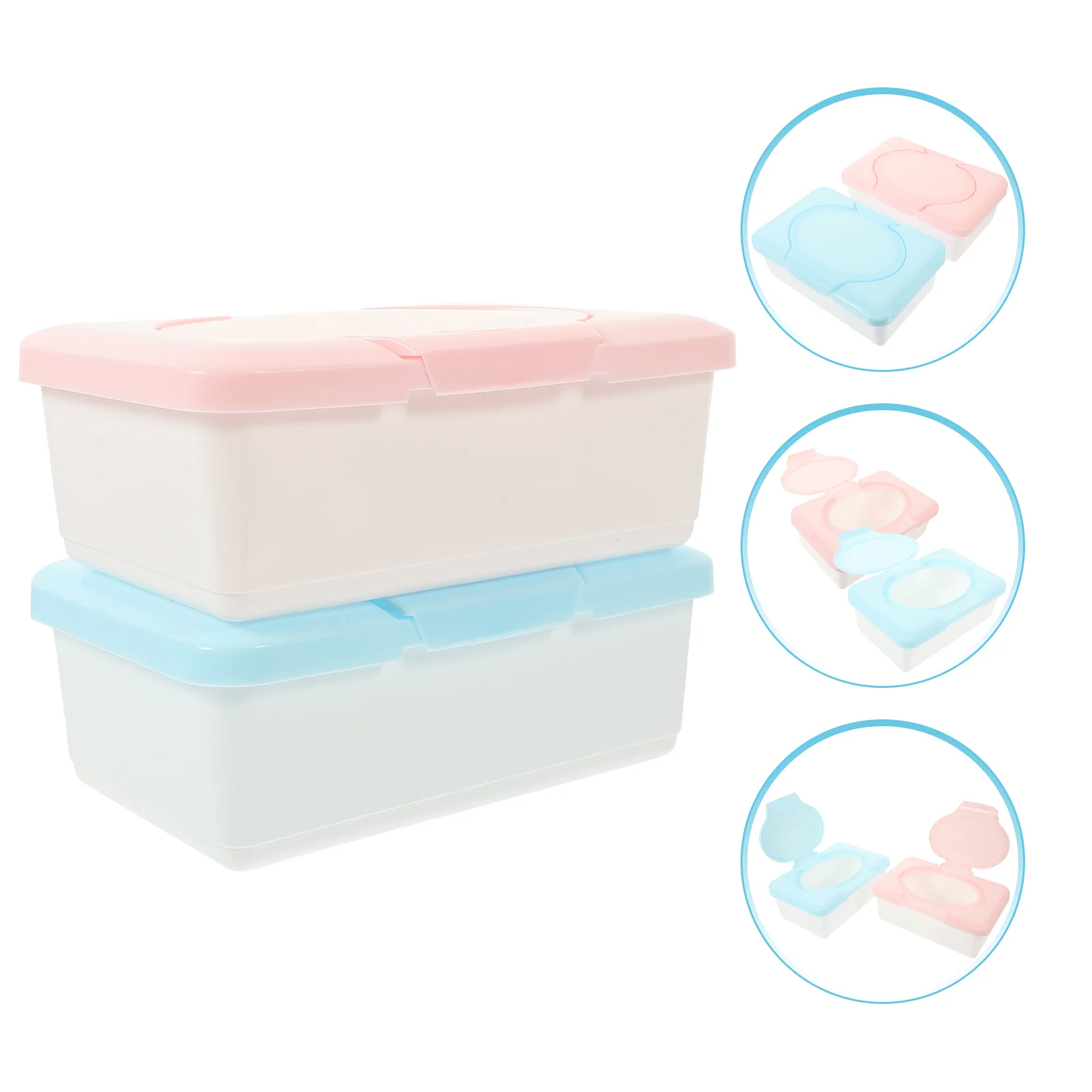 

Fomiyes Wipes Box Babywipe Rags Travel Wipes Holder Refillable Wipe Container Bathroom Wipe Case Bracket